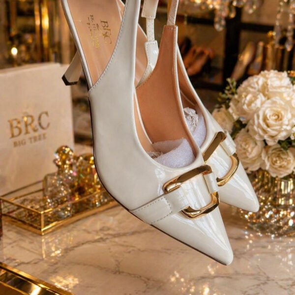Shine Point Sling Back Shoes for Women