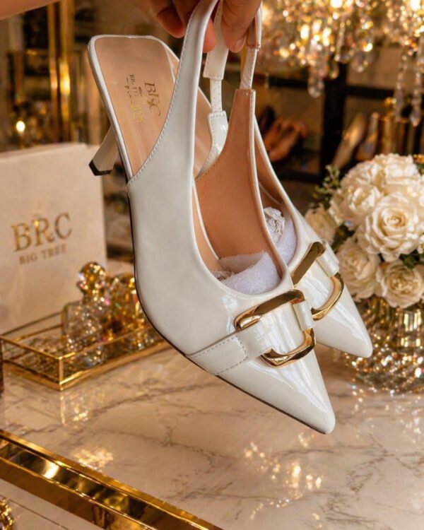 Shine Point Sling Back Shoes for Women