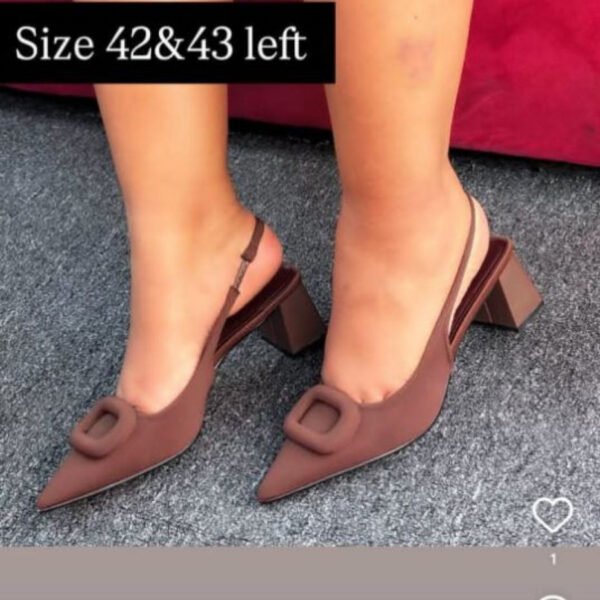 Chocolate Sling Back Shoes for Women