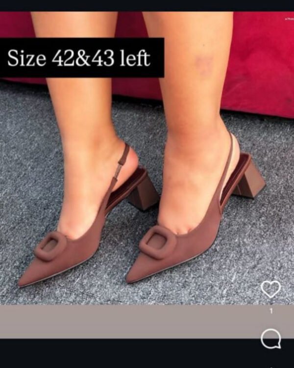 Chocolate Sling Back Shoes for Women
